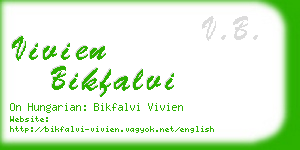 vivien bikfalvi business card